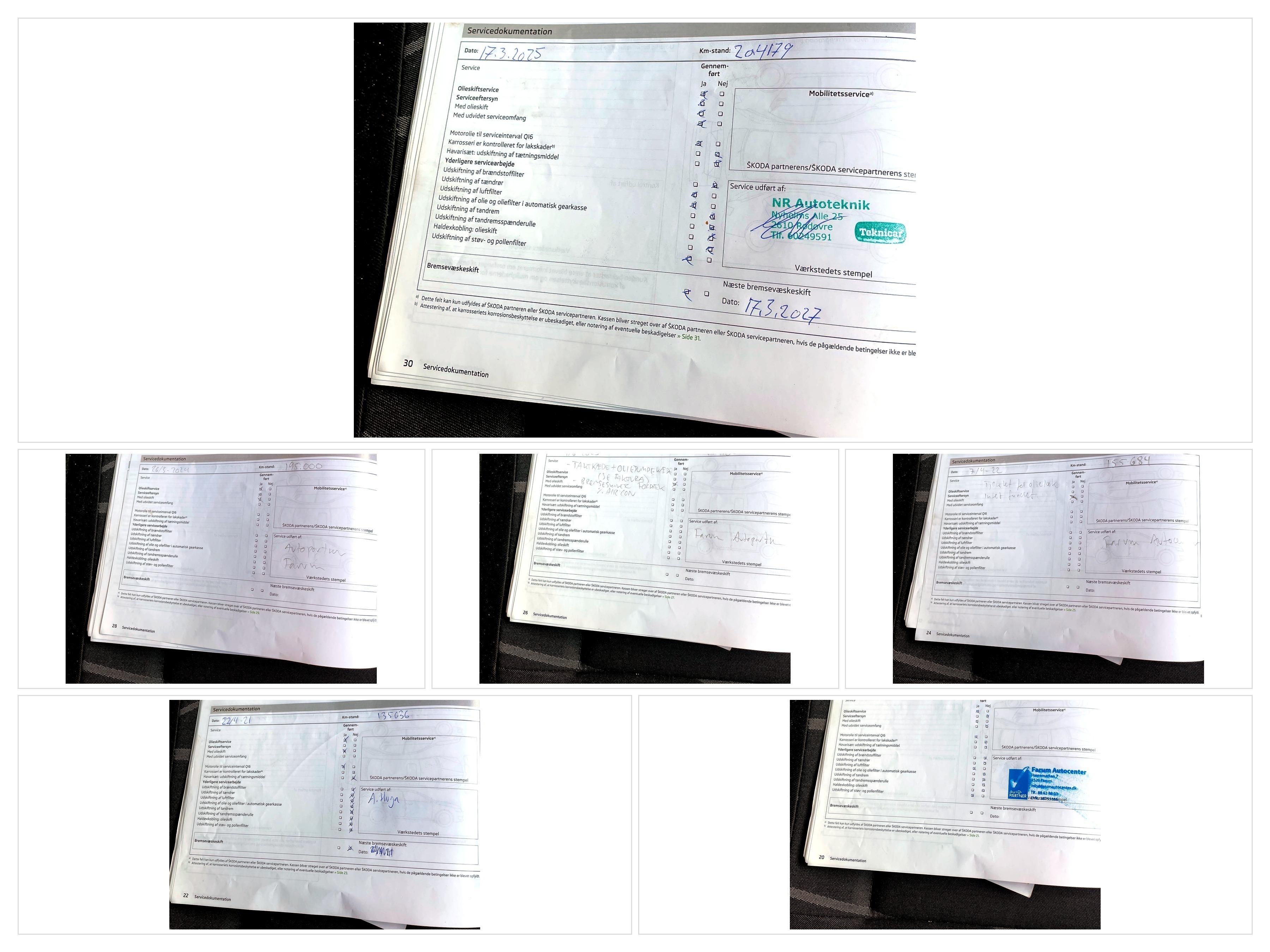 Sort Skoda Fabia fra 2013