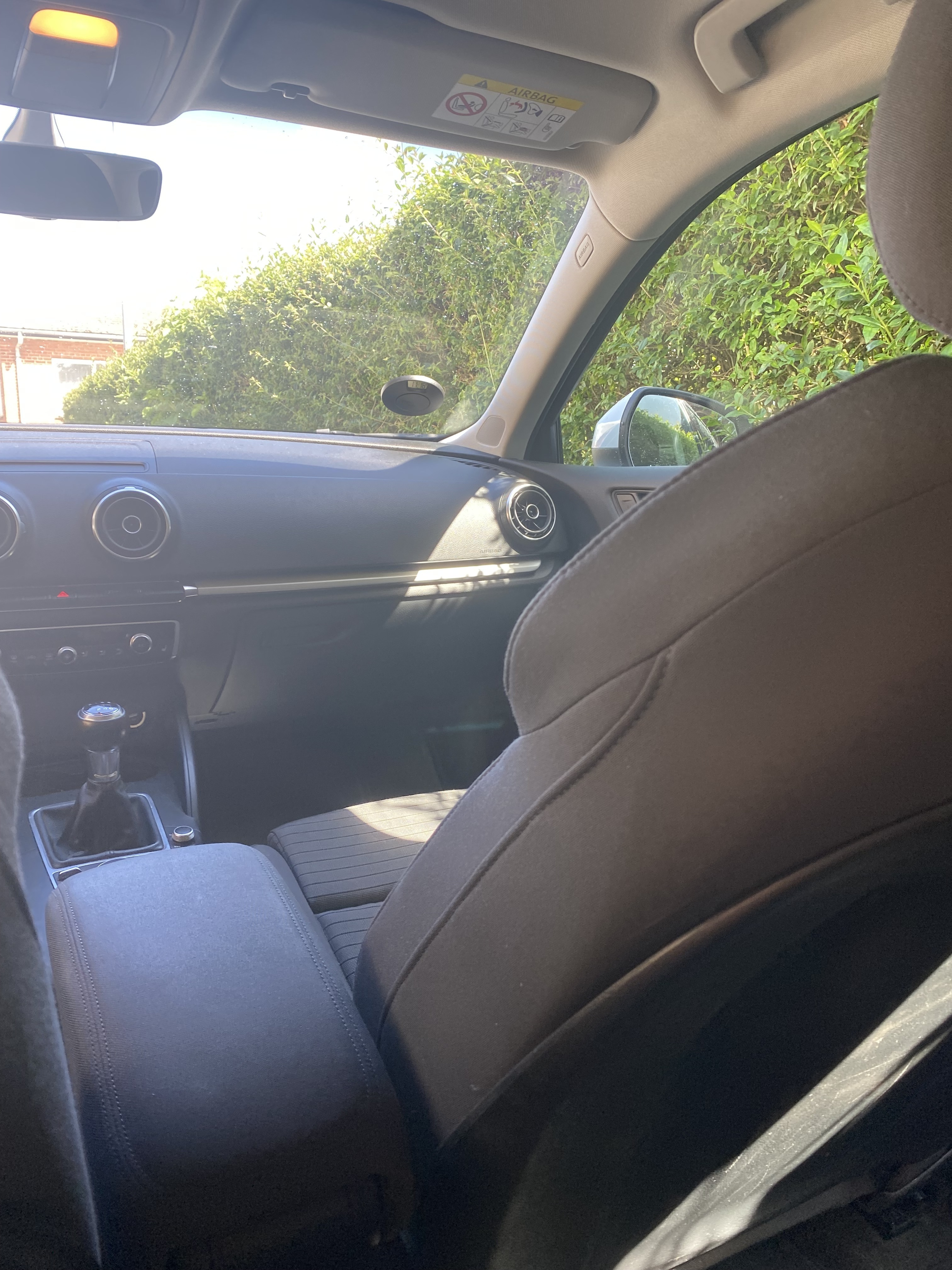 Hvid Audi A3 Sportback fra 2015
