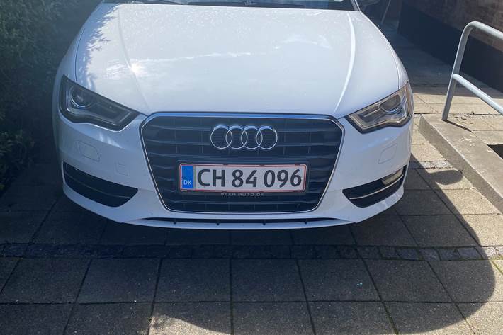 Hvid Audi A3 Sportback fra 2015