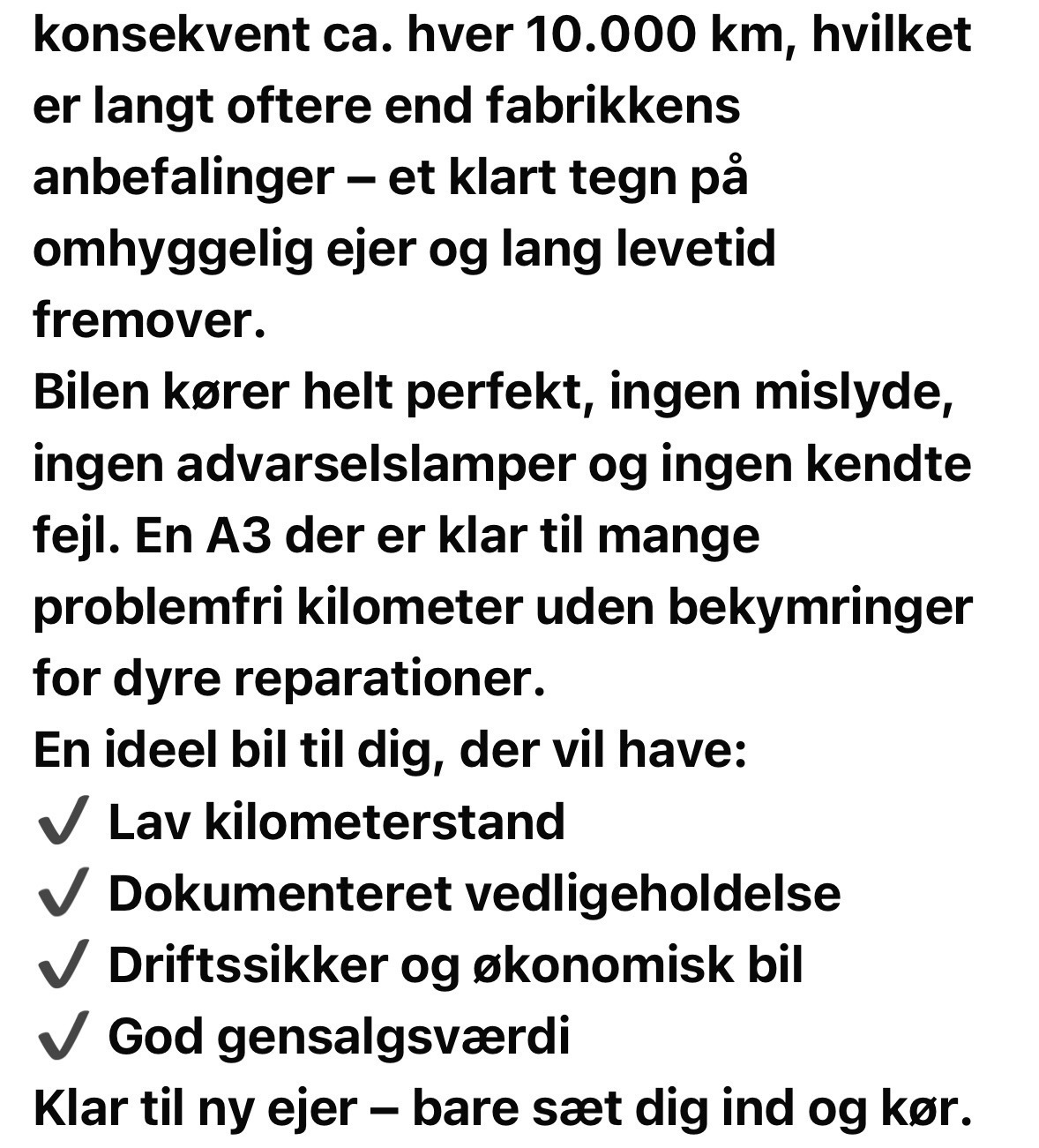 Hvid Audi A3 Sportback fra 2015