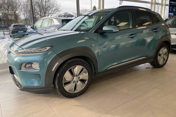 Turquoise Hyundai Kona fra 2021