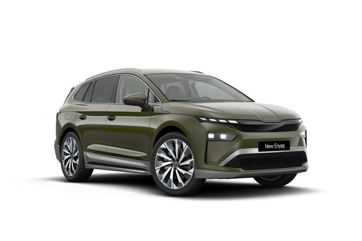 Grøn Skoda Enyaq fra 2026
