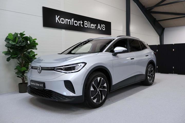 Sølv VW ID.4 fra 2025 set udefra