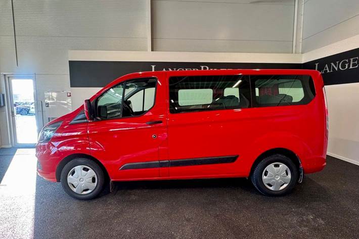 Rød Ford Transit Custom Kombi 320S fra 2019