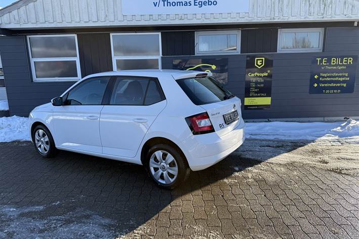 Hvid Skoda Fabia fra 2016
