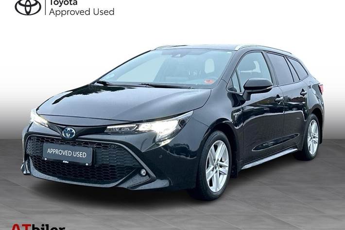 Sort Toyota Corolla fra 2021 set udefra