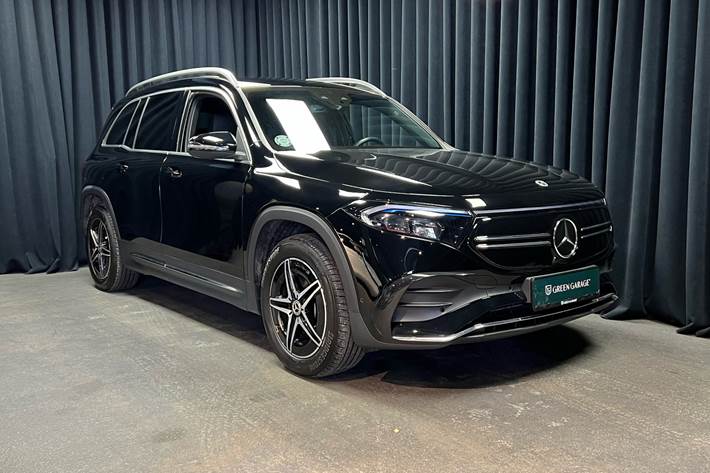Sort Mercedes EQB 250+ fra 2023 set udefra