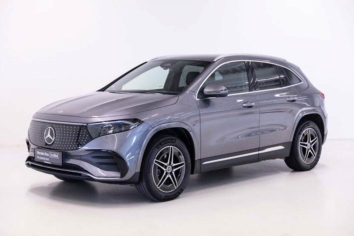 Grå Mercedes EQA250+ fra 2026 set udefra