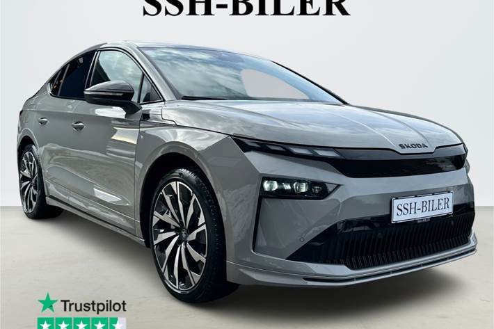 Sort Skoda Enyaq fra 2026 set udefra