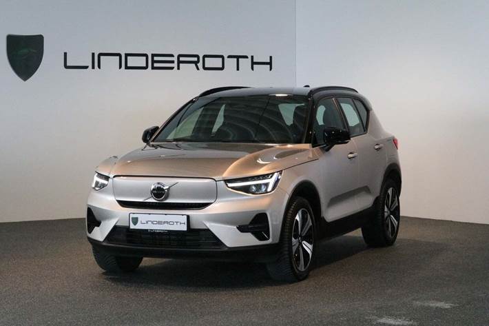 Orange Volvo XC40 fra 2023 set udefra