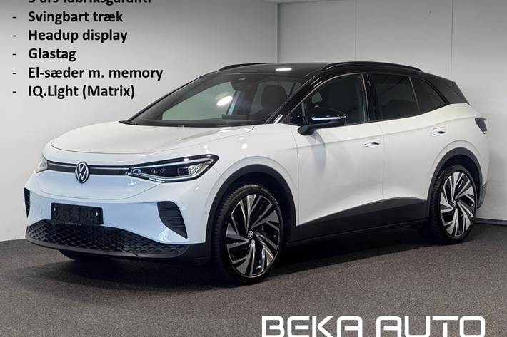 Hvid VW ID.4 fra 2025 set udefra