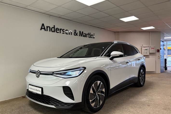 Hvid VW ID.4 fra 2025 set udefra