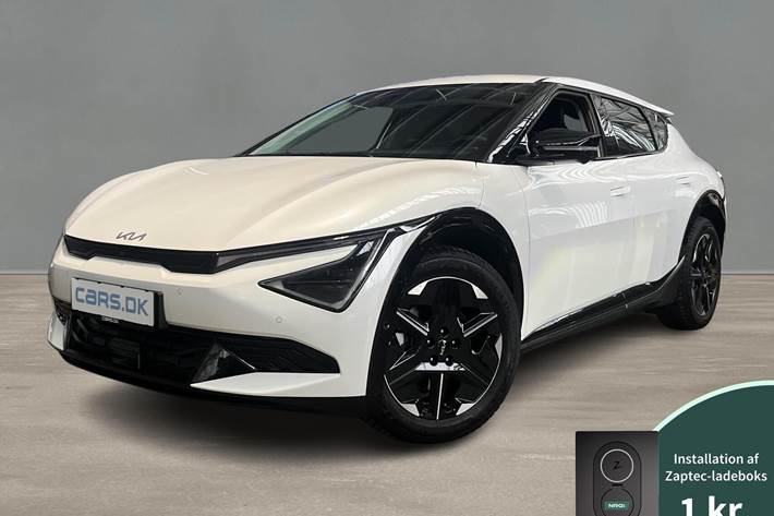Hvid Kia EV6 fra 2025 set udefra