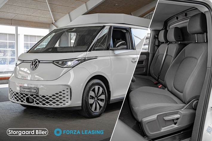 Hvid VW ID.Buzz fra 2026 set udefra