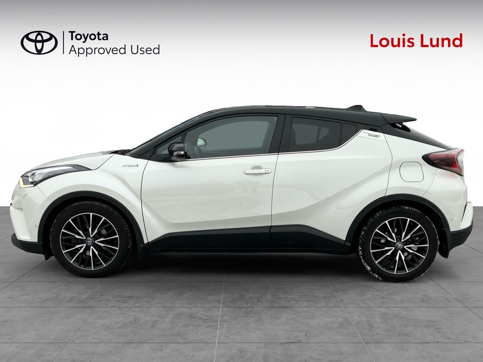 Hvid Toyota C-HR fra 2018