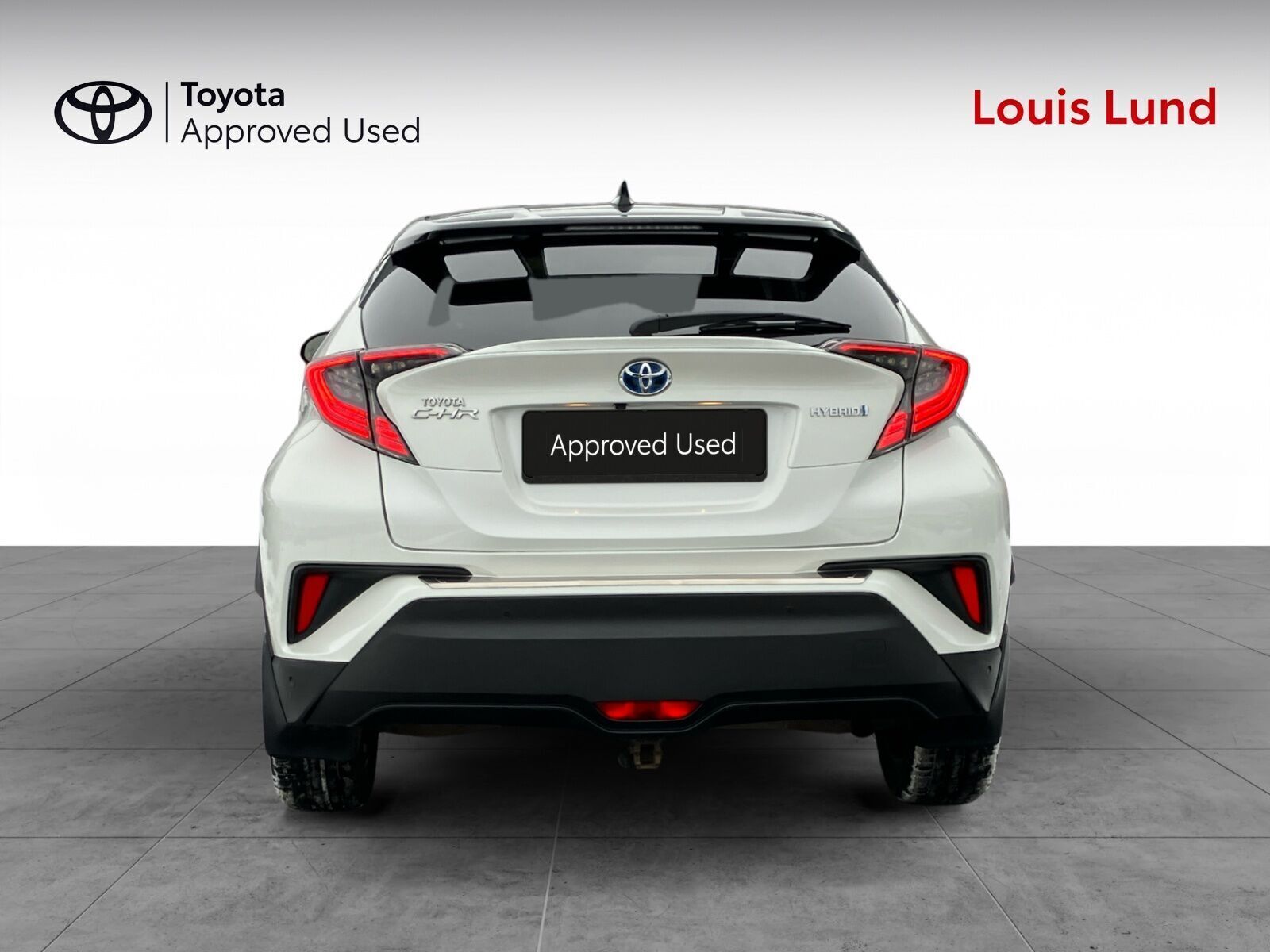 Hvid Toyota C-HR fra 2018