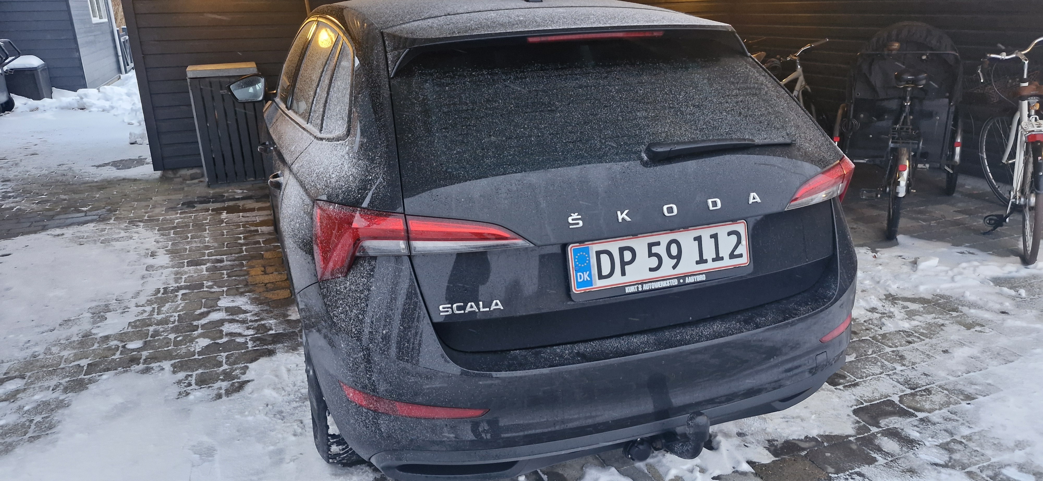 Sort Skoda Scala fra 2021