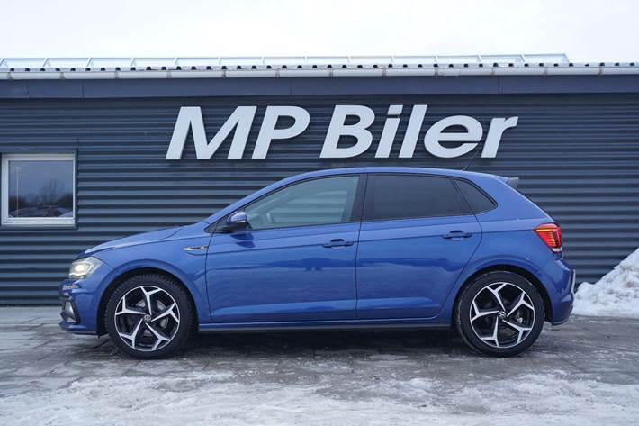 Blå VW Polo fra 2021