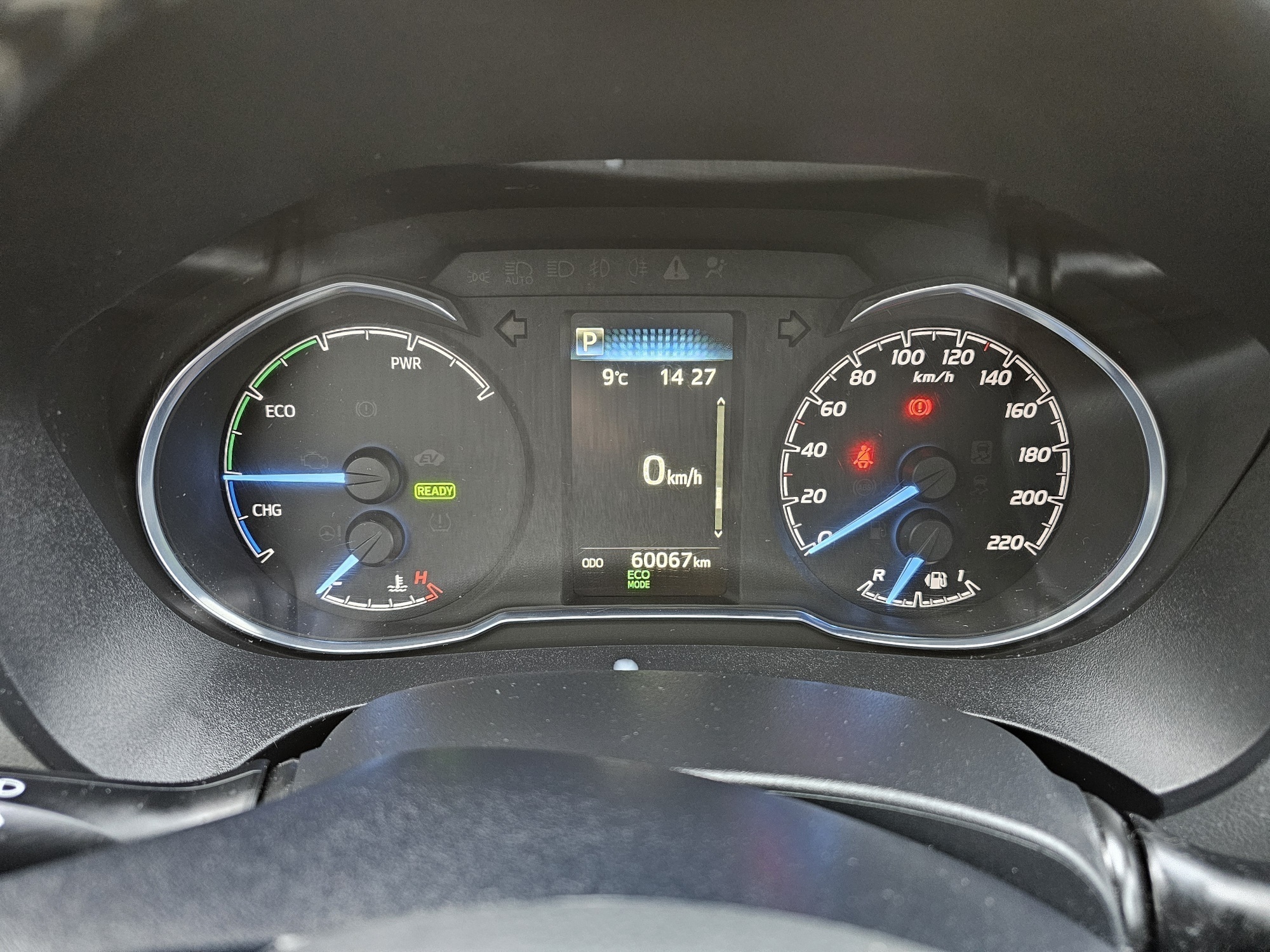 Rød Toyota Yaris fra 2020