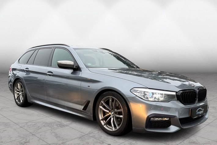 Grå BMW 520d fra 2018