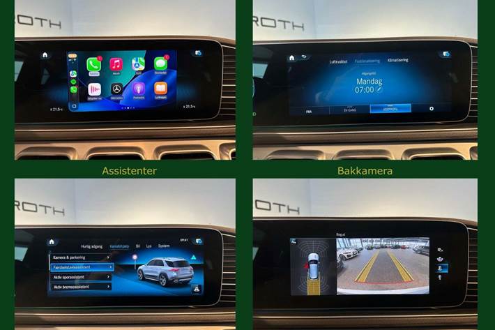 Sølv Mercedes GLE350 de fra 2021