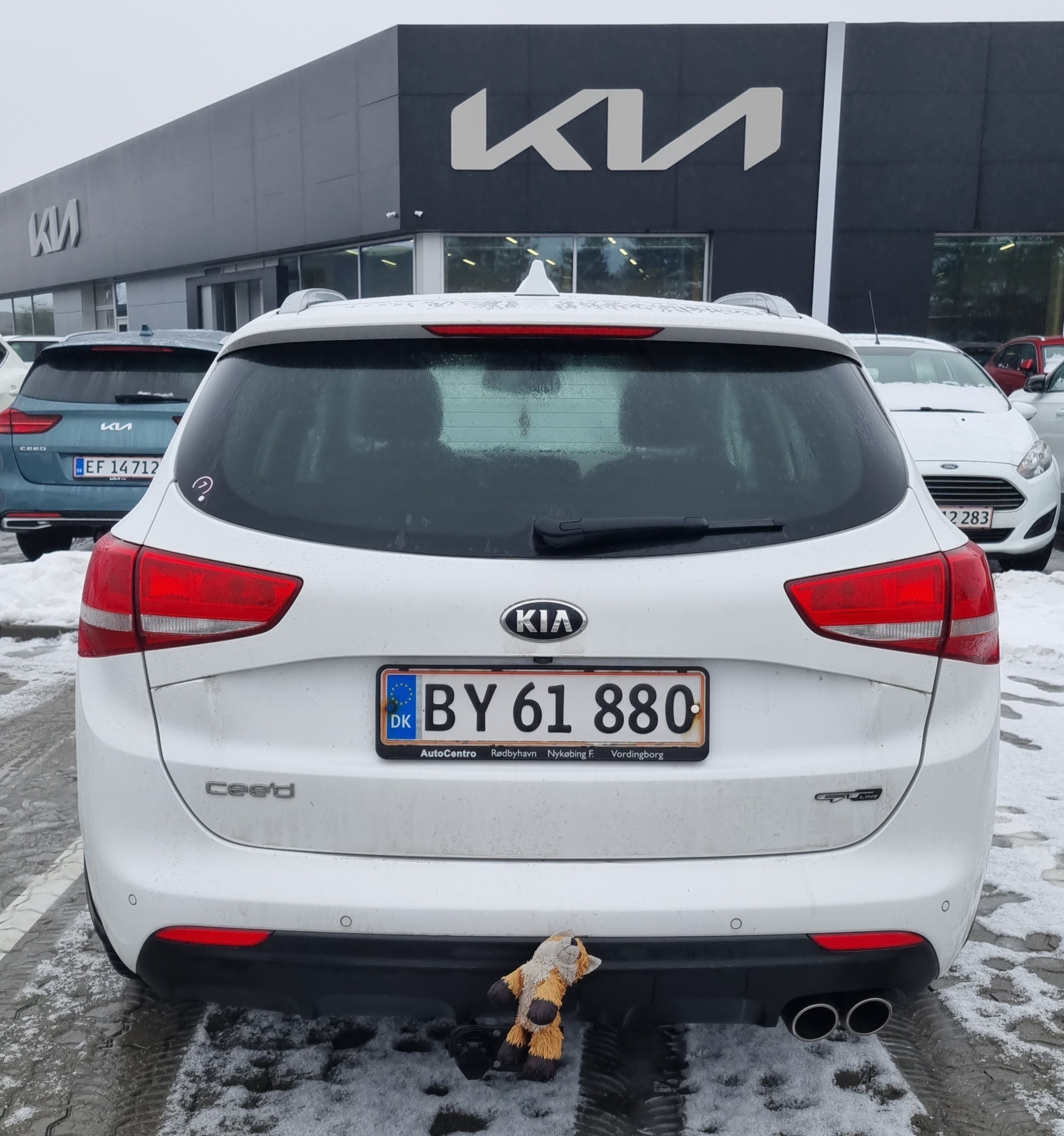Hvid Kia Ceed fra 2018