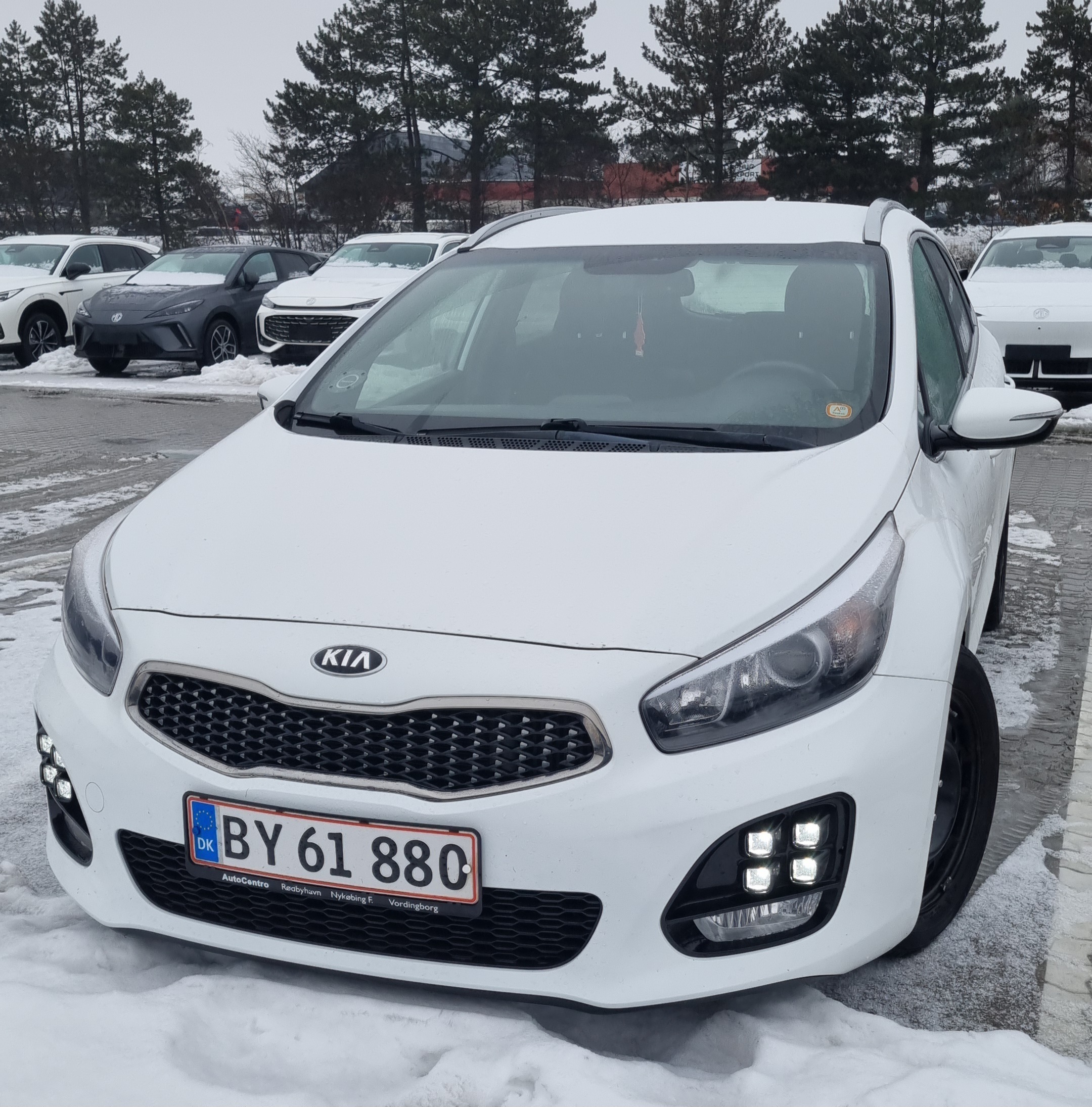 Hvid Kia Ceed fra 2018