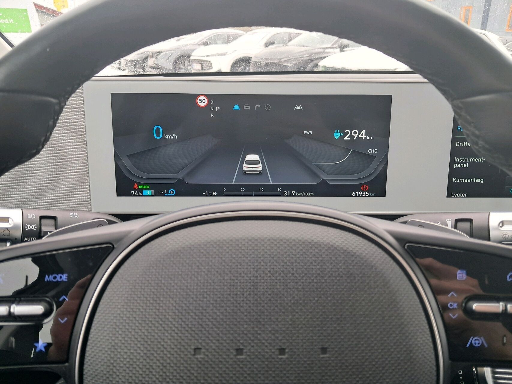 Blå Hyundai Ioniq 5 fra 2022