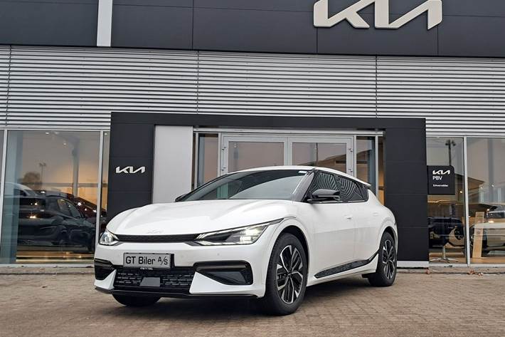Hvid Kia EV6 fra 2024 set udefra