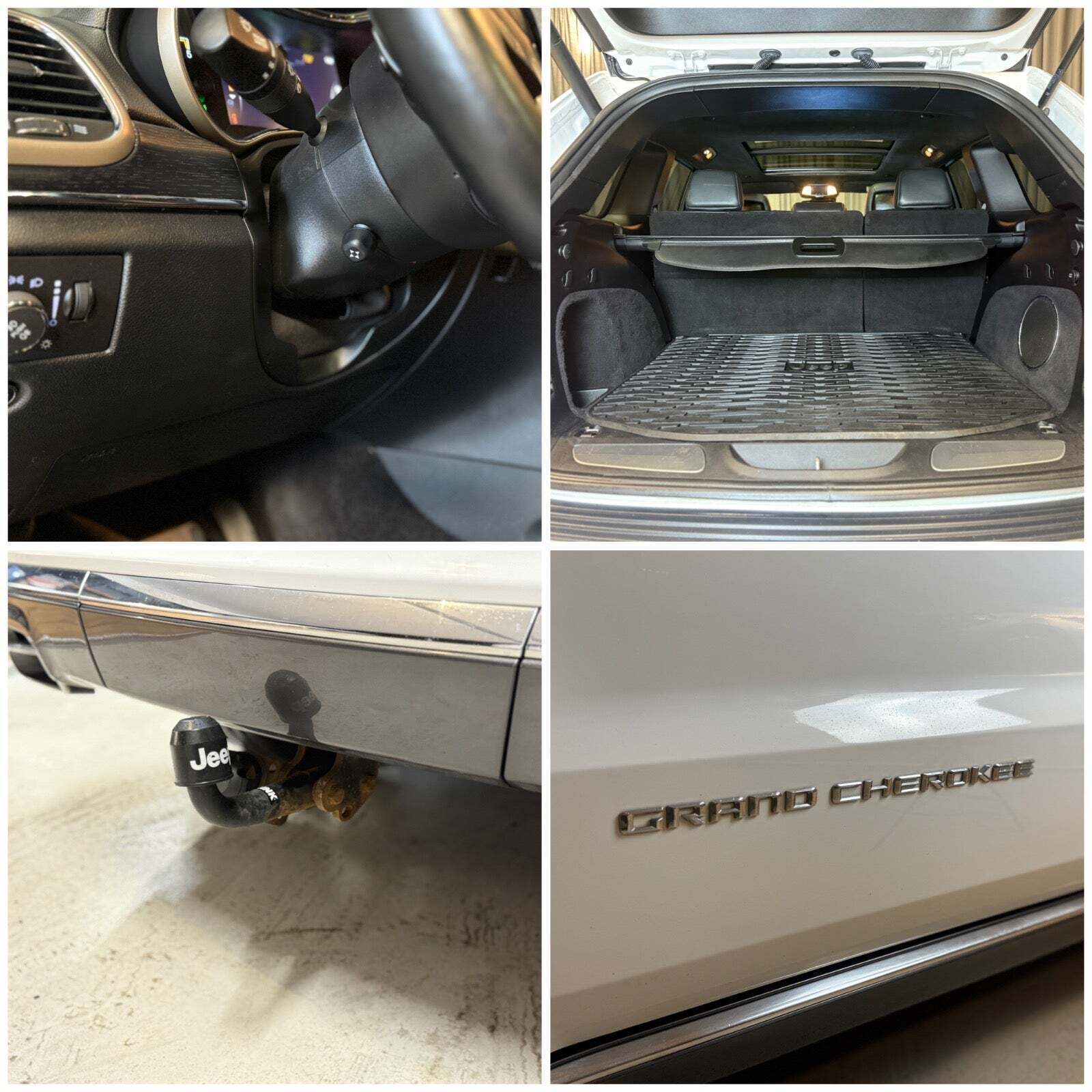 Hvid Jeep Grand Cherokee fra 2015