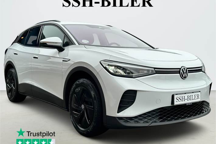 Hvid VW ID.4 fra 2022 set udefra