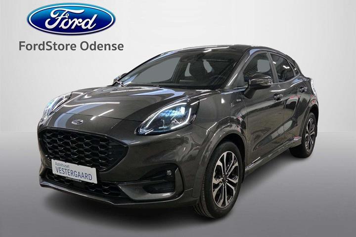 Grå Ford Puma fra 2021 set udefra