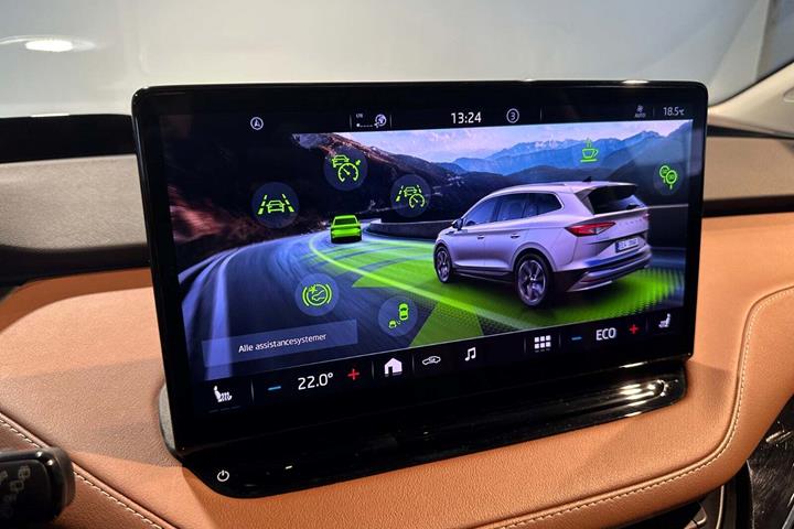 Grøn Skoda Enyaq fra 2022