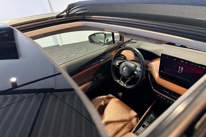 Grøn Skoda Enyaq fra 2022