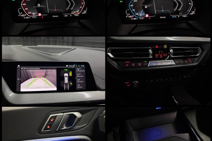 Hvid BMW M135i fra 2020