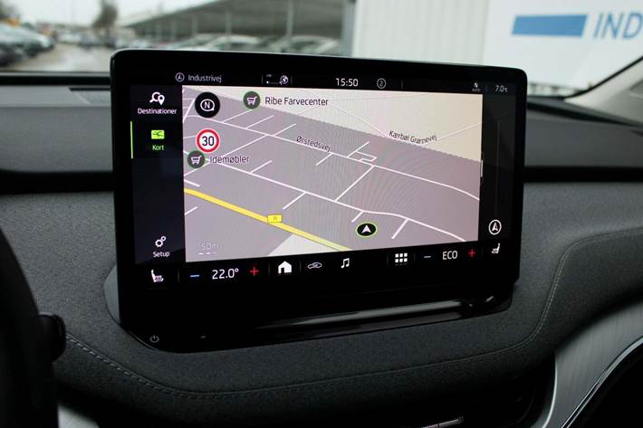 Blå Skoda Enyaq fra 2022