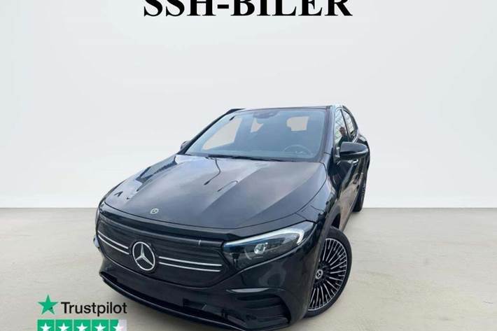 Sort Mercedes EQA250+ fra 2023 set udefra