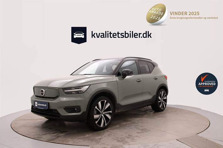 Grøn Volvo XC40 fra 2020 set udefra