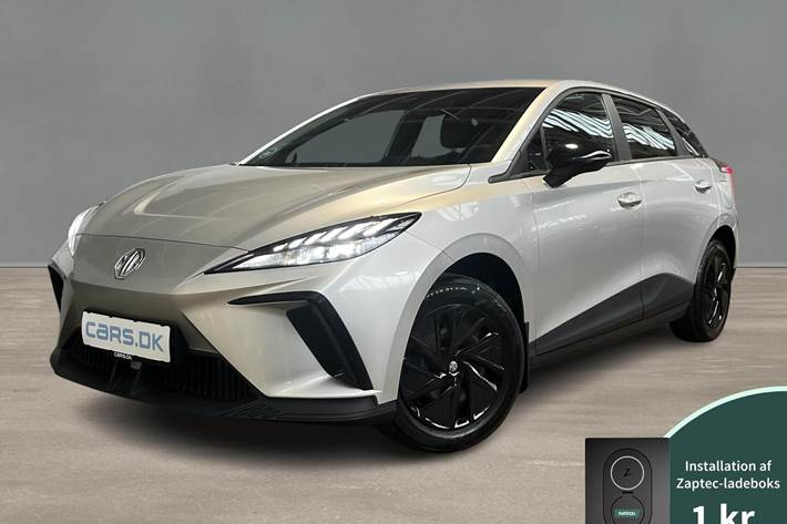 Sølv MG MG4 Electric fra 2023 set udefra