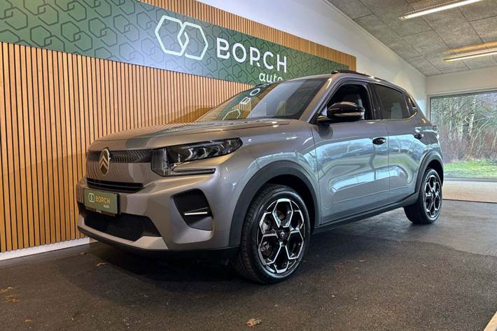 Grå Citroën ë-C3 fra 2025 set udefra