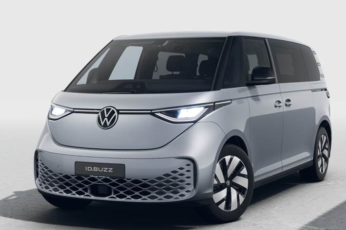 Sølv VW ID.Buzz fra 2026 set udefra