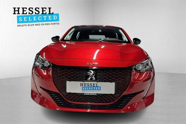 Rød Peugeot e-208 fra 2023