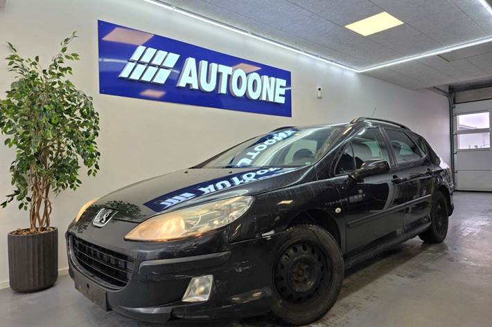 Sort Peugeot 407 fra 2006