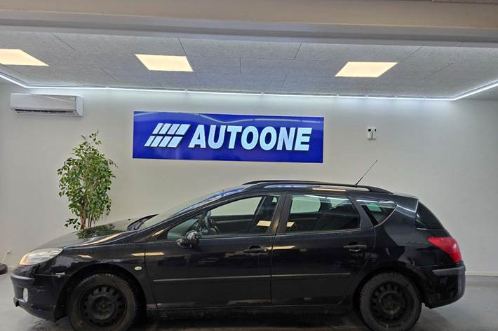 Sort Peugeot 407 fra 2006