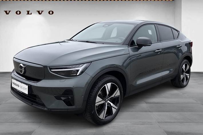 Grøn Volvo EC40 fra 2026 set udefra