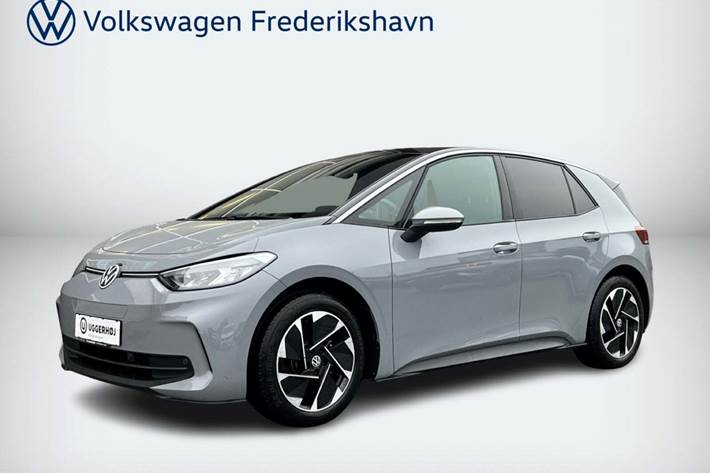 Grå VW ID.3 fra 2025 set udefra