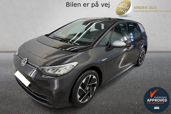 Grå VW ID.3 fra 2020 set udefra