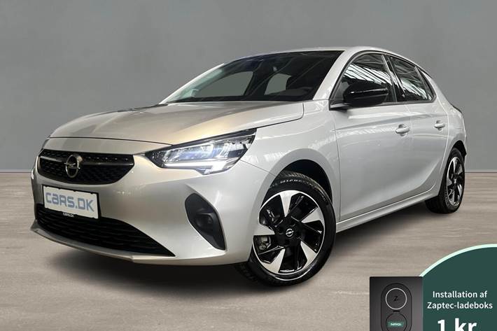 Grå Opel Corsa-e fra 2024 set udefra