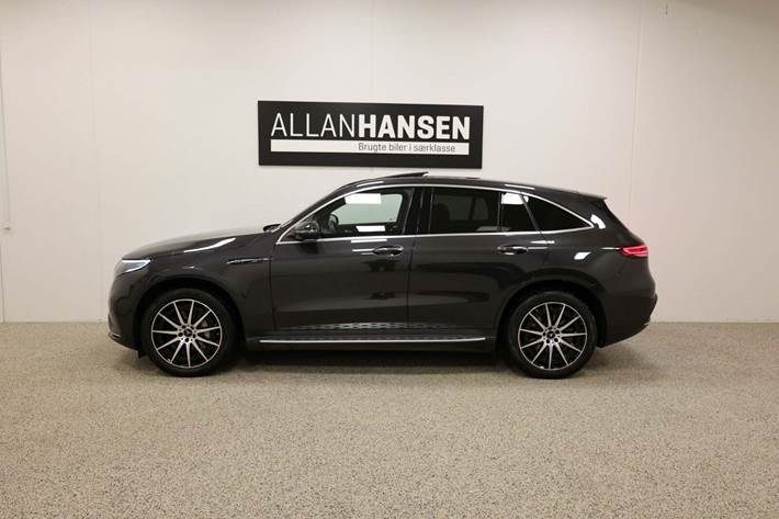 Grå Mercedes EQC400 fra 2020