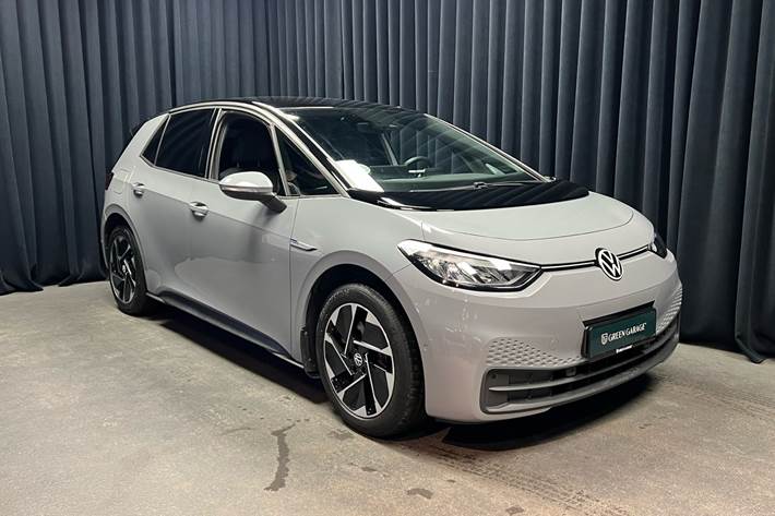 Grå VW ID.3 fra 2023 set udefra